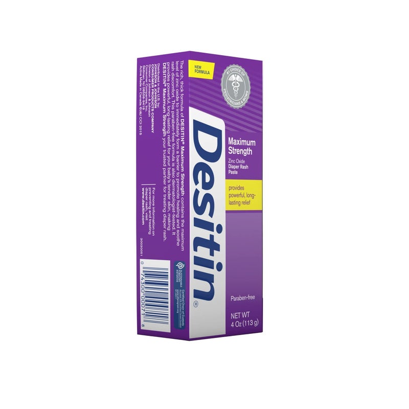 Desitin Maximum Strength Diaper Rash Paste 4 oz tube (Pack of 3) - Image 2